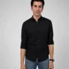 Urbano Fashion Men Regular Fit Solid Spread Collar Casual Shirt